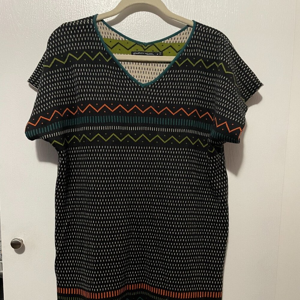 Gudrun Sjoden Strikk Stripe Knit Tunic Dress - Women's Size M - Multicolor - Picture 2 of 5